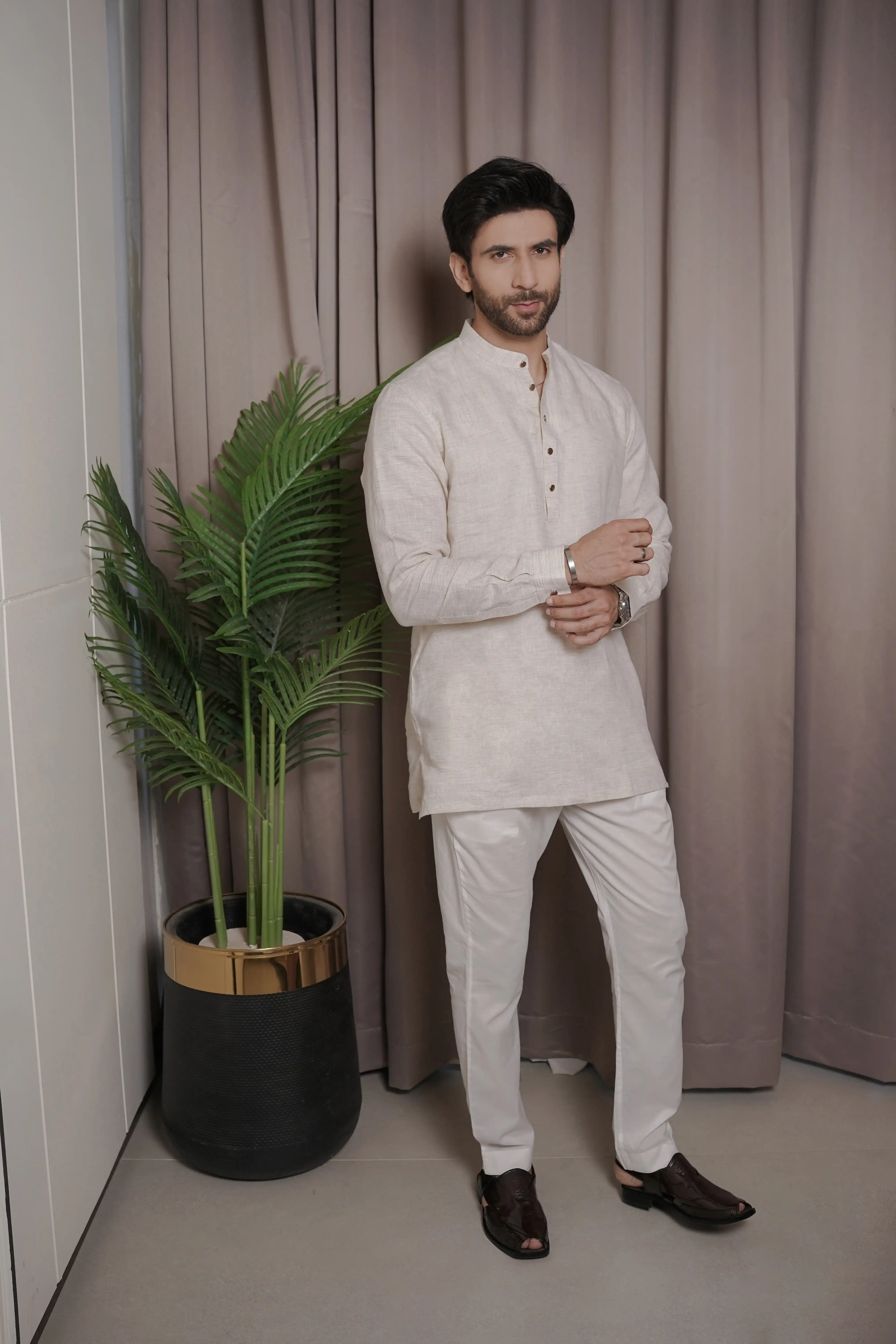 PEARL WHITE SHORT KURTA