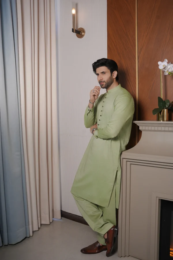 Green Kameez Shalwar