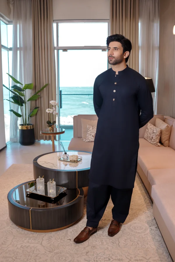 DESIGNER COLLECTION KAMEEZ SHALWAR 4 Navy Blue Kameez Shalwar