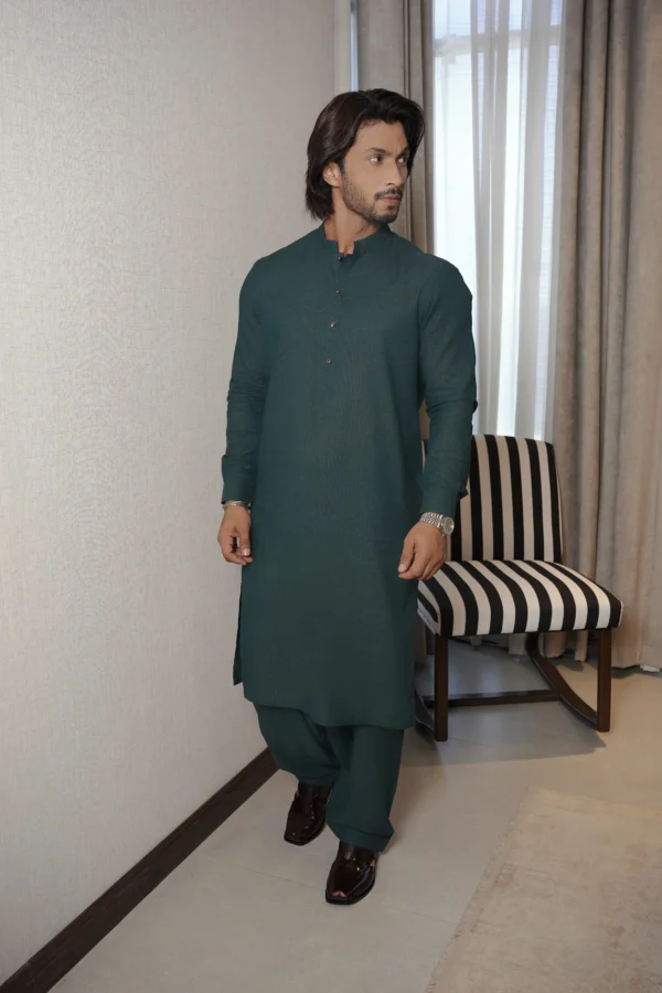Green Kameez Shalwar For Men