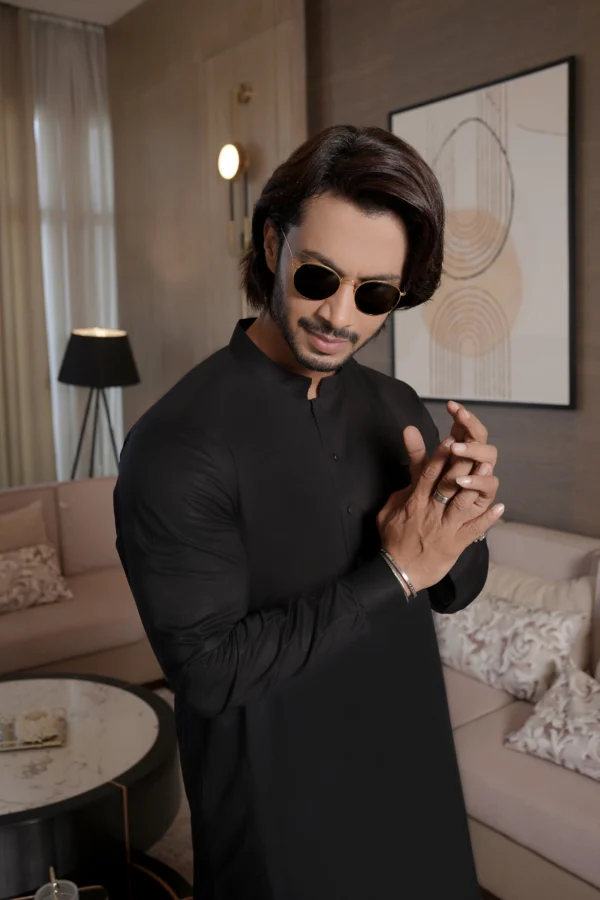 Black Kameez Shalwar For Men