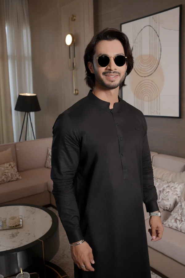 Black Kameez Shalwar For Men
