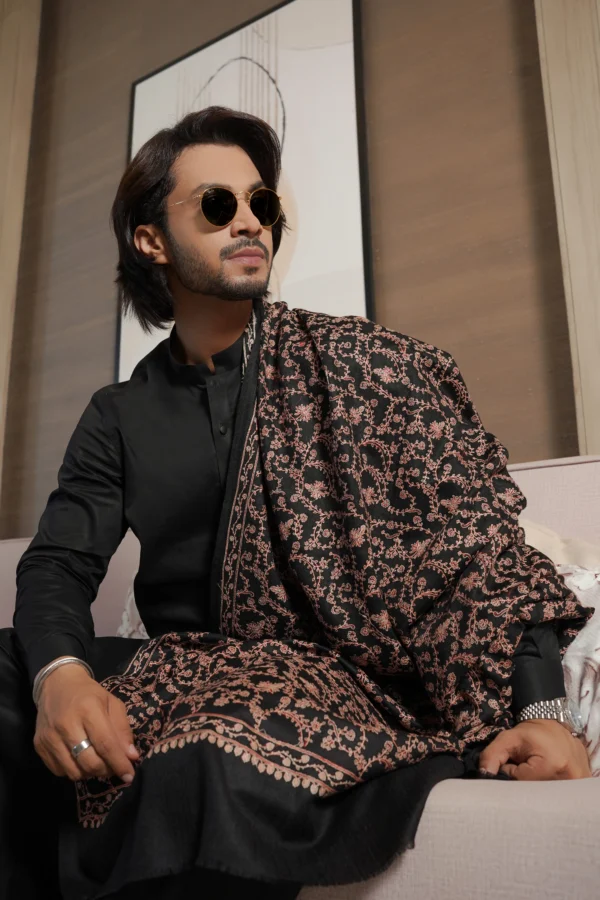 Embroidered Shawl For Men