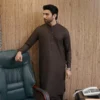 CACAO BROWN KAMEEZ SHALWAR 7 Brown Kameez Shalwar