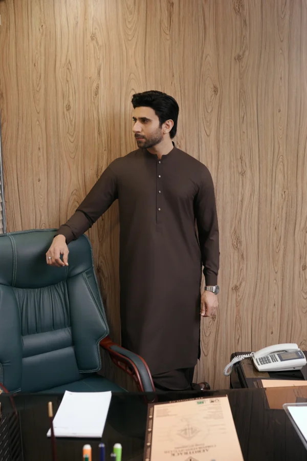 Brown Kameez Shalwar