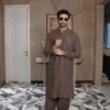 Brown Kameez Shalwar