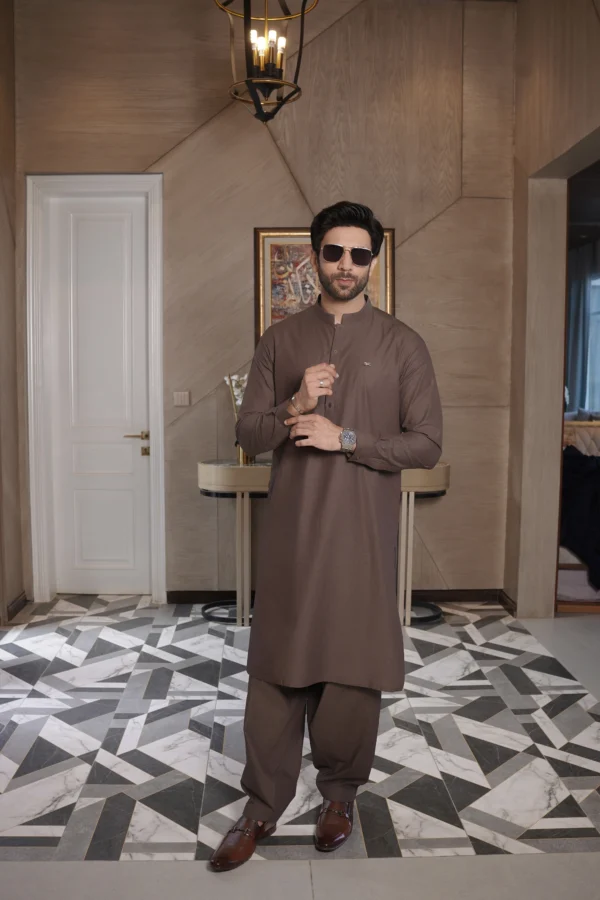 Brown Kameez Shalwar
