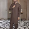 Brown Kameez Shalwar For Men