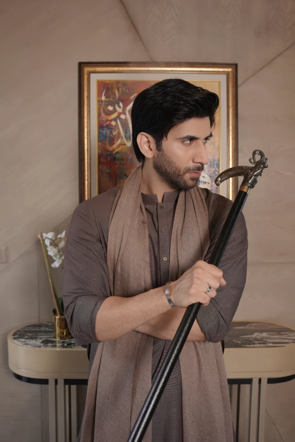 BROWN SHAWL 4 Brown Shawl For Men