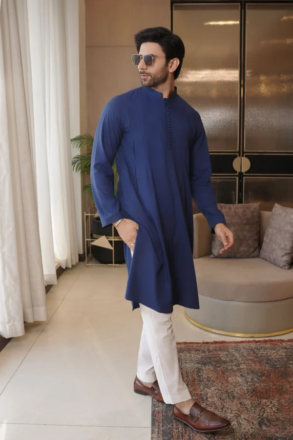 INDIGO BLUE KURTA 3 Blue Kurta For Men