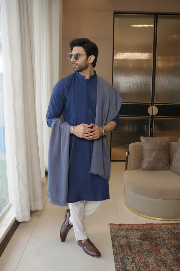 Home 4 Light Blue Shawl