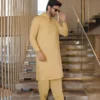 BEIGE BLENDED KAMEEZ SHALWAR 8 Beige Kameez Shalwar