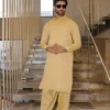 BEIGE BLENDED KAMEEZ SHALWAR 9 Beige Kameez Shalwar