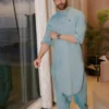DESERT BLUE KAMEEZ SHALWAR 8 Blue Kameez Shalwar