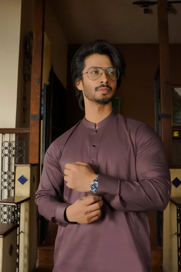 Purple Kameez Shalwar