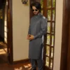 Gray Blended Kurta Pajama 7 Gray Kurta Pajama