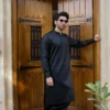 DEEP BLACK KAMEEZ SHALWAR 6 Black Kameez Shalwar