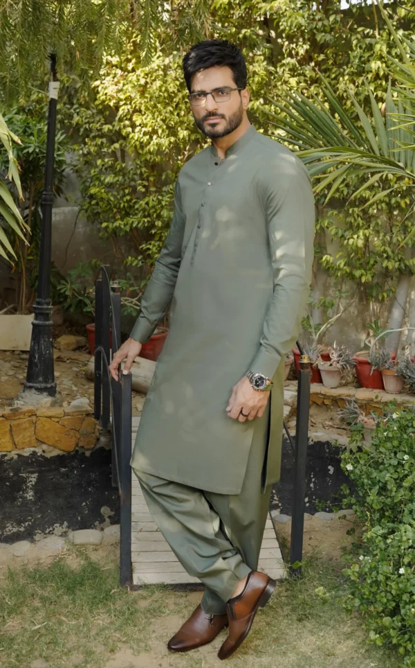 Green Kameez Shalwar
