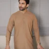 Brown Kameez Shalwar