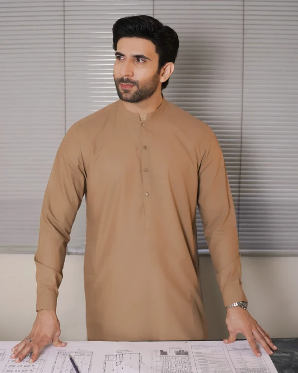 Brown Kameez Shalwar
