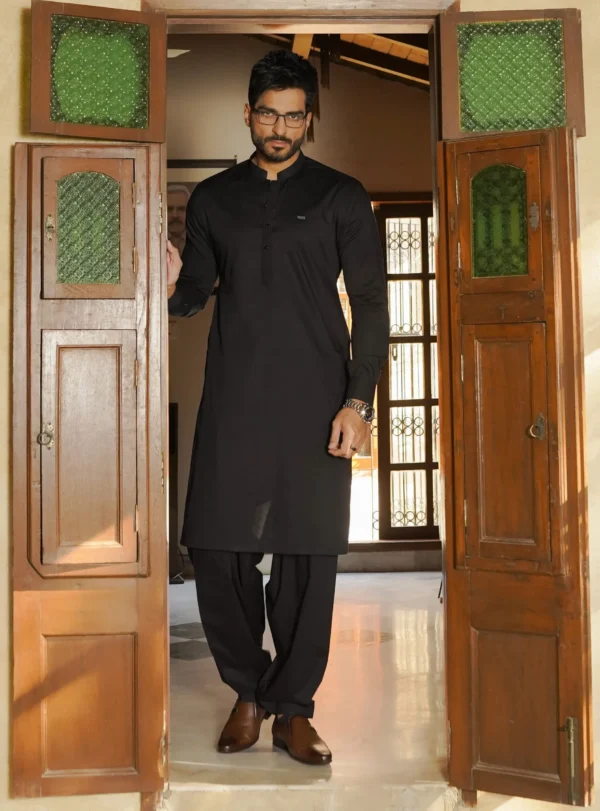 Black Kameez Shalwar For Men
