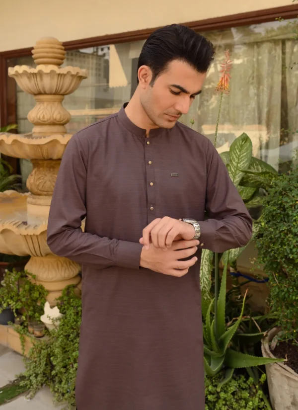 Purple Kameez Shalwar For Men