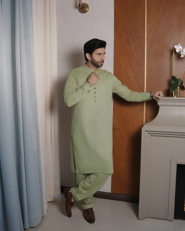 Home 12 Green Kameez Shalwar