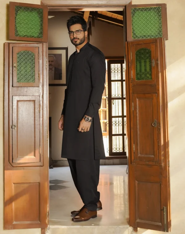 Black Kameez Shalwar