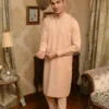 BEIGE TEXTURED KURTA PAJAMA 7 Beige Kurta Pajama