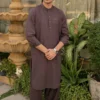 TWO-TONE RAISIN KAMEEZ SHALWAR 7 Purple Kameez Shalwar For Men