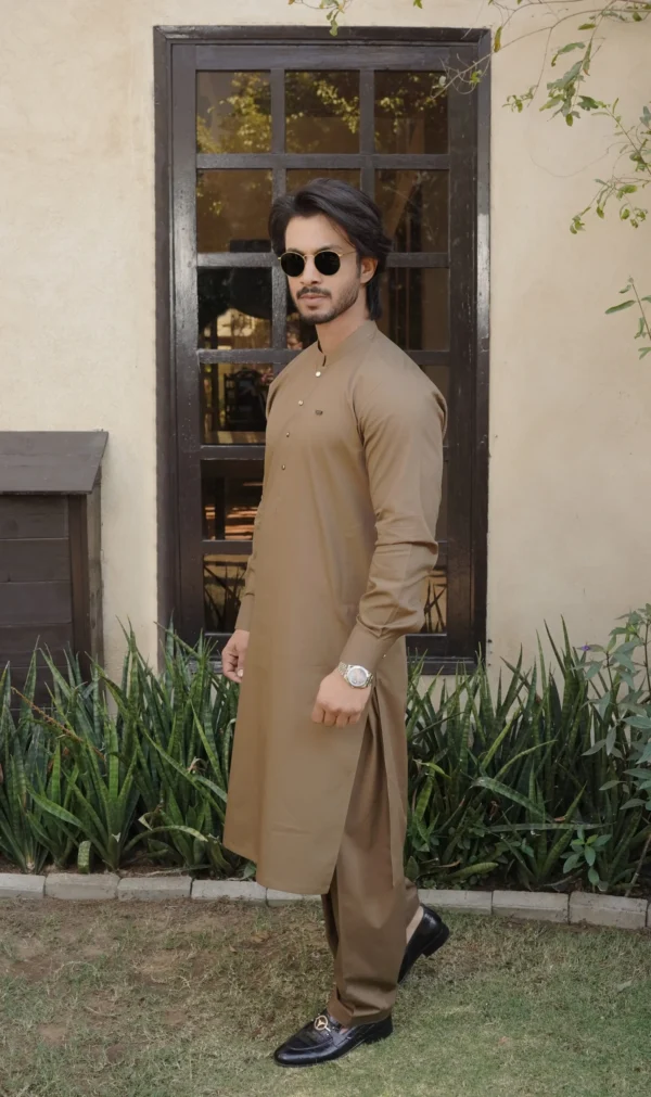 Tortilla Brown Kameez Shalwar 3 Brown Kameez Shalwar