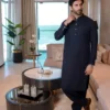 DESIGNER COLLECTION KAMEEZ SHALWAR 8 Navy Blue Kameez Shalwar For Men