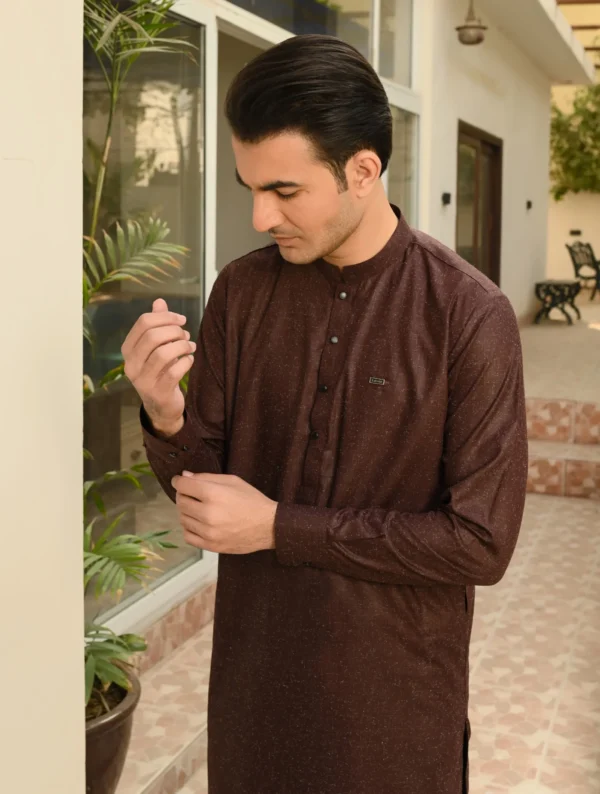 BRUNETTE KAMEEZ SHALWAR 4 Brown Kameez Shalwar