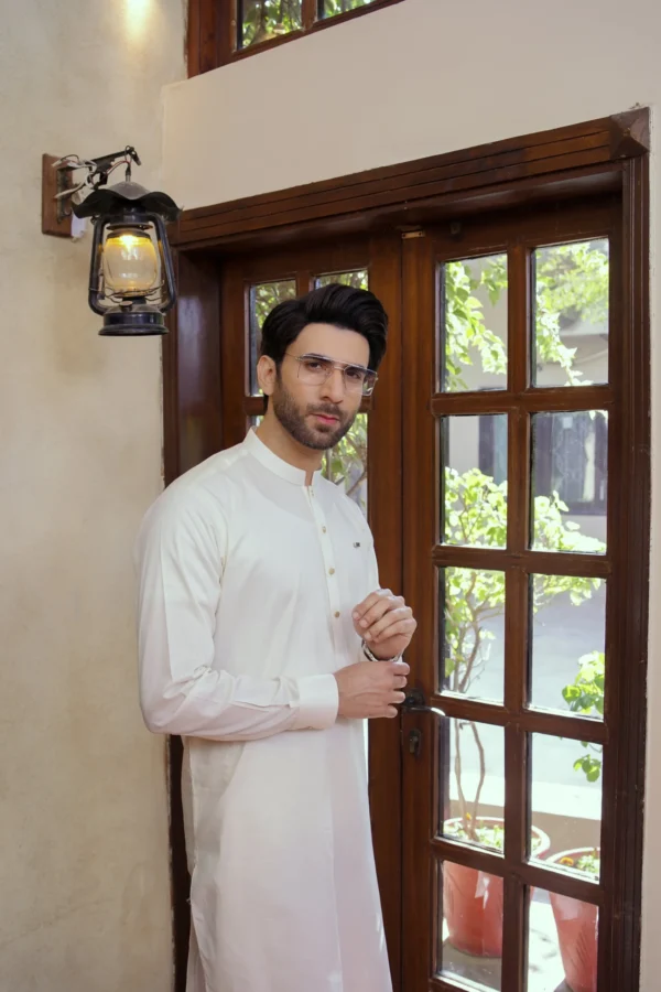 CREAM KURTA PAJAMA 4 Cream Kurta Pajama