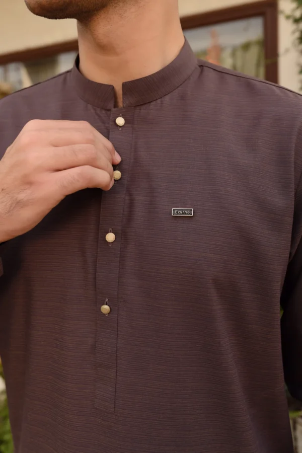 TWO-TONE RAISIN KAMEEZ SHALWAR 4 Purple Kameez Shalwar