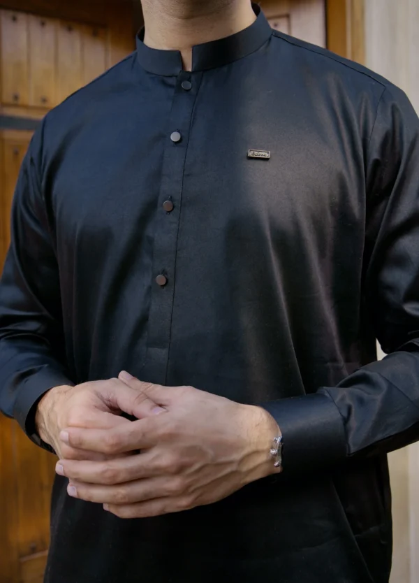 DEEP BLACK KAMEEZ SHALWAR 4 Black Kameez Shalwar