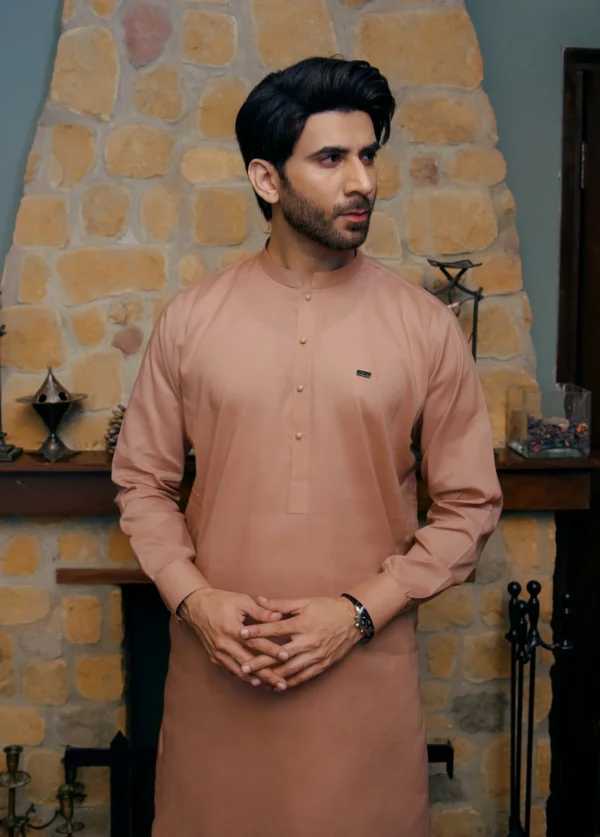 DUSTY PINK KAMEEZ SHALWAR 4 Pink Kameez Shalwar For Men