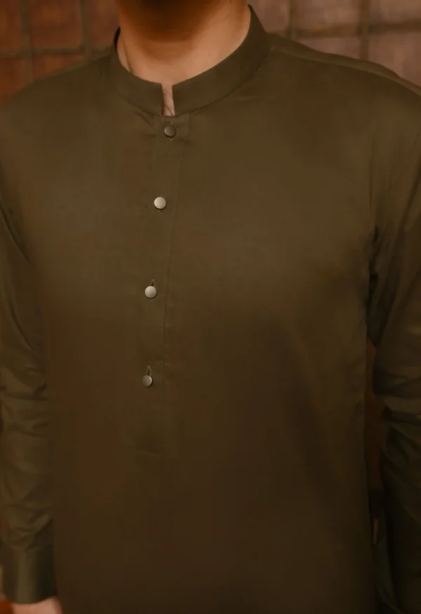 SEAWEED GREEN KURTA PAJAMA 4 Green Kurta Pajama