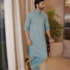 DESERT BLUE KAMEEZ SHALWAR 6 Blue Kameez Shalwar