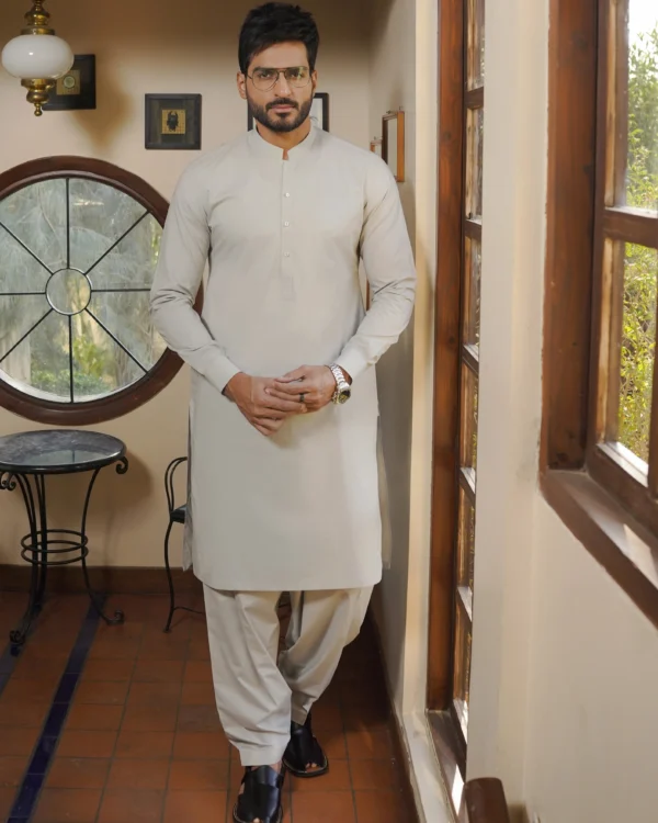 Gray Kameez Shalwar