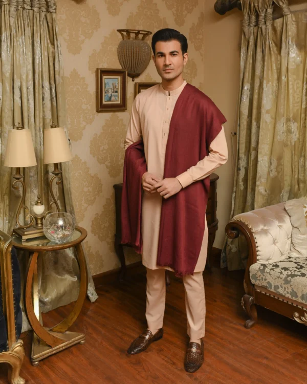 Maroon Shawl For Men