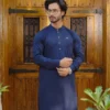 Navy Blue Kameez Shalwar 5 Navy Blue Kameez Shalwar For Men