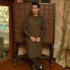 Seaweed Green Green Kurta Pajama For Boys